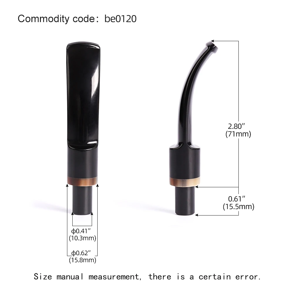 MUXIANG 1pc acrylic pipe holder classic curved handle tobacco pipe holder   for 9mm filter element DIY Father Day Christmas gift 2