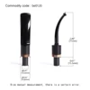 MUXIANG 1pc acrylic pipe holder classic curved handle tobacco pipe holder   for 9mm filter element DIY Father Day Christmas gift 2