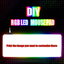 

Rgb Custom Made DIY Mouse Pad Game Accessories Personalized Picture Customization Gamer LED Mousepad PC Laptop Keyboard Desk Mat
