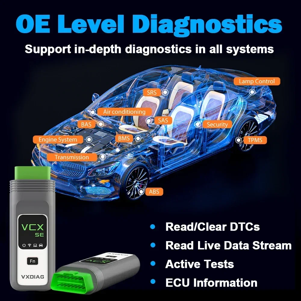 VXDIAG VCX SE per Mercedes Benz Auto Strumento diagnostico OBD2 MB Star C6 DoIP Test attivo Diagnosi di tutti i sistemi Codifica Programmazione - immagine 6