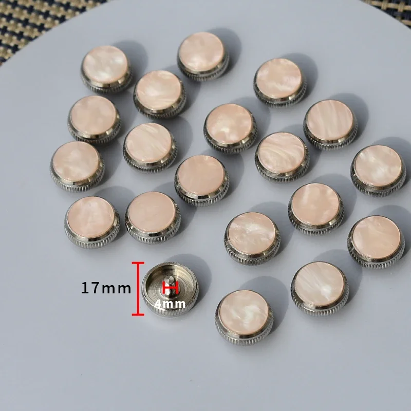 20 Pcs Trumpet Keys Musical Instrument Parts with Exquisite Buttons for Band Instrument