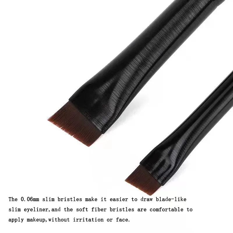 1/2/5/6/10Pcs New Blade Makeup Brushes Angled Thin Eyebrow Brush Flat Fine Eyeliner Brush Professional Liner Beauty Make Up Tool