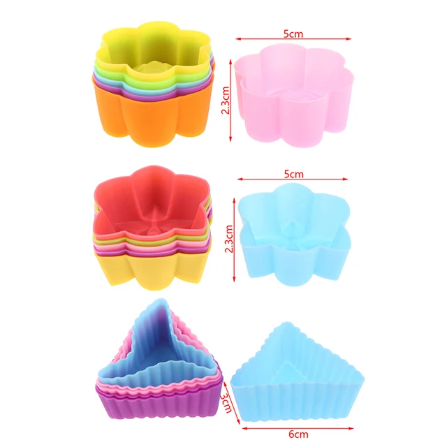 6Db/Beállított Szilikon Torta Penész Kerek Alakú Barkács Díszítő Szerszámok Muffin Cupcake Sütő Formák Konyhai Főzési Sütemények Gyártó - Image 5