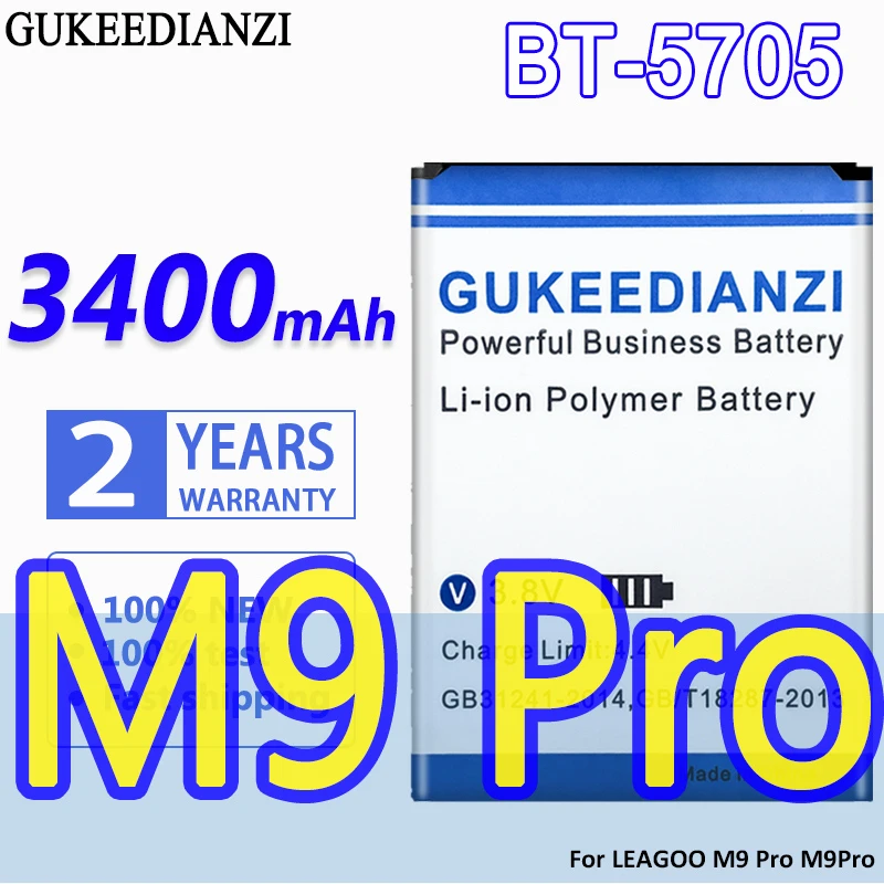 Bt-5705 3400mah Gukeedianzi High Capacity Battery For Leagoo M9 Pro M9pro Bt5705 Smart Phone Parts Bateria Baterij Mobile Phone Batteries AliExpress