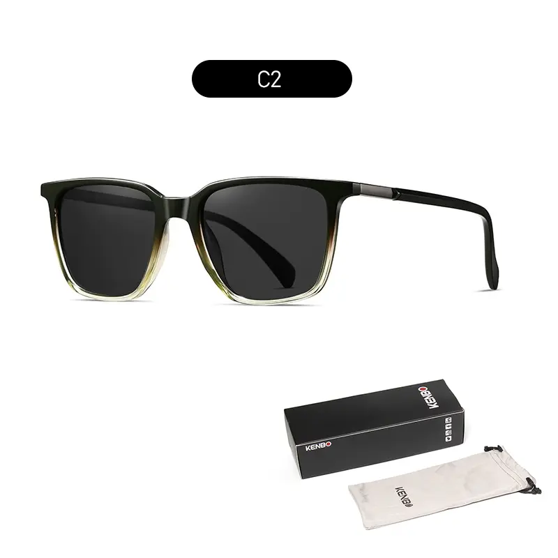 Polarized Sunglasses for Women Man Classic Retro Square UV400 Clear Vision and Glare Reduction for Driving Travel Sightseeing Be - Image 8