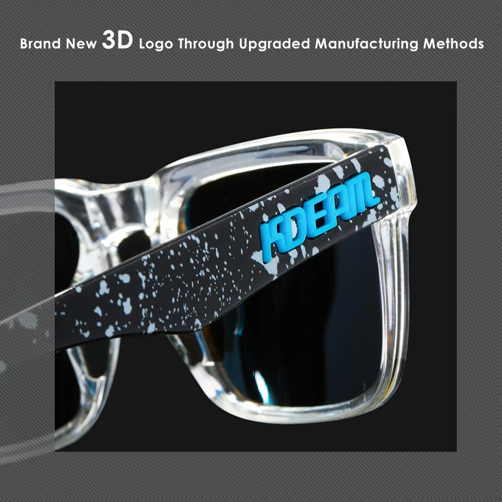 Polarized Sunglasses KDEAM Men's Fishing Lifestyles Mirrored Color Blocking for Women with Box