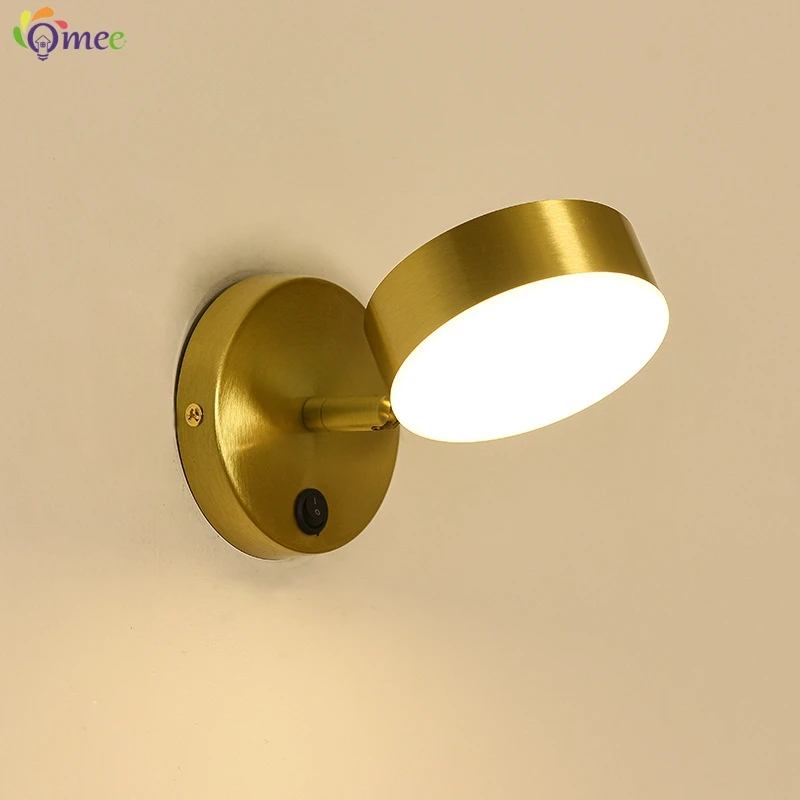 LED lampada small Wall Light Project Led Indoor Lights 6w Wall Lamps With Switch Dimming For Home Bedside Bedroom wall sconce