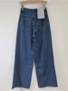 DEAT Women's Jeans High Waist Washed Striped Loose Straight Wide Leg Vintage Causal Denim Pants 2025 Spring New Fashion 29L8450 5