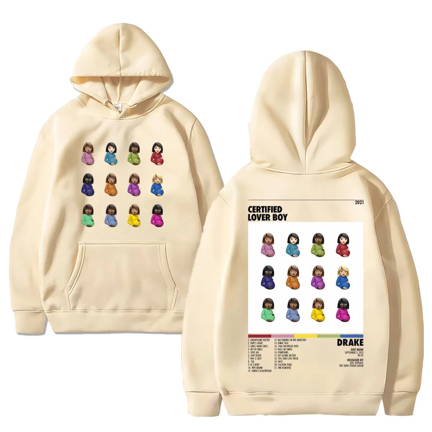 Certified Lover Boy by Drake fashion popular Hoodie Men Women hip hop streetwear Fleece Long sleeve Unisex pullover Sweatshirt