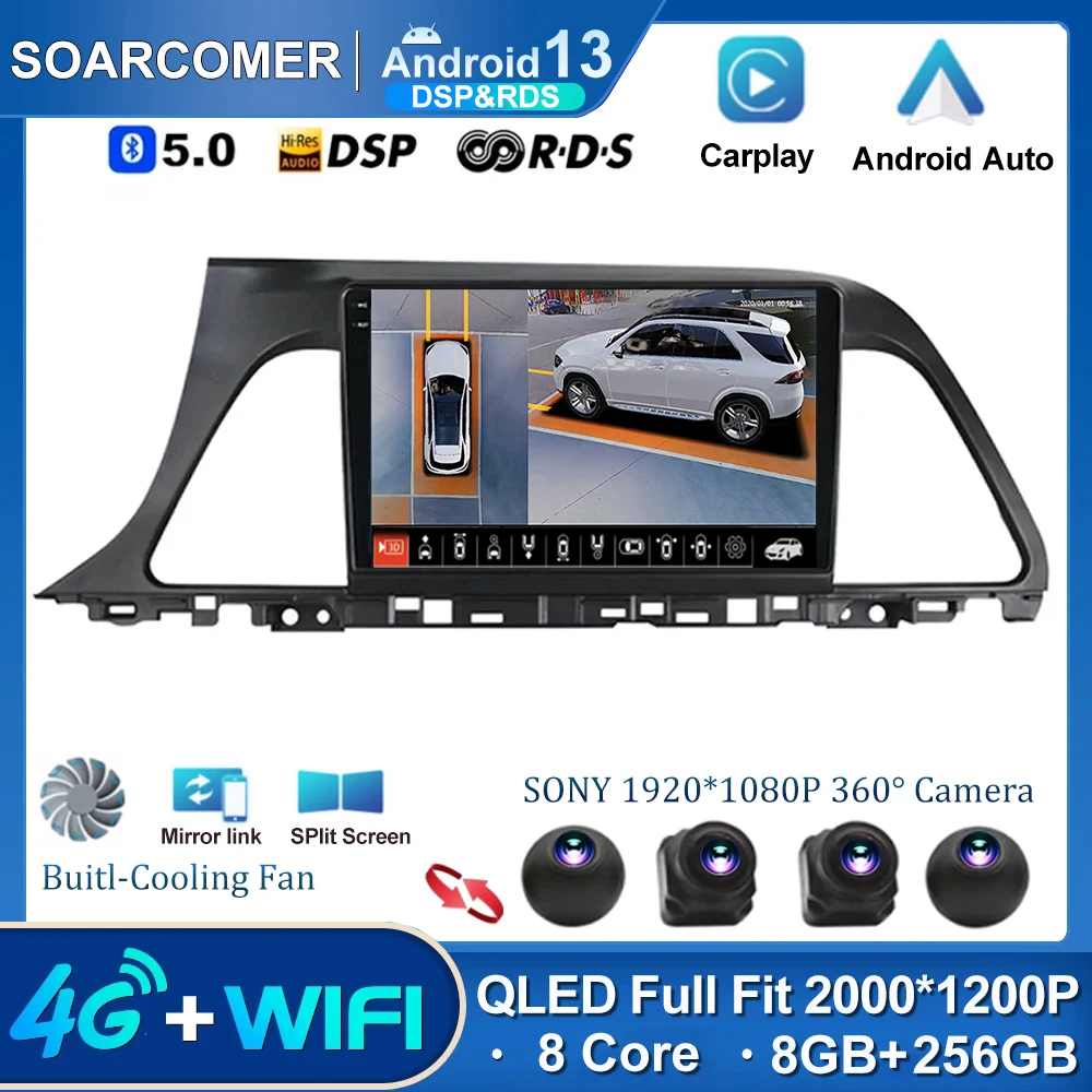 

Автомагнитола на Android 13, мультимедийный плеер с GPS, Wi-Fi, DSP, 4G, LTE