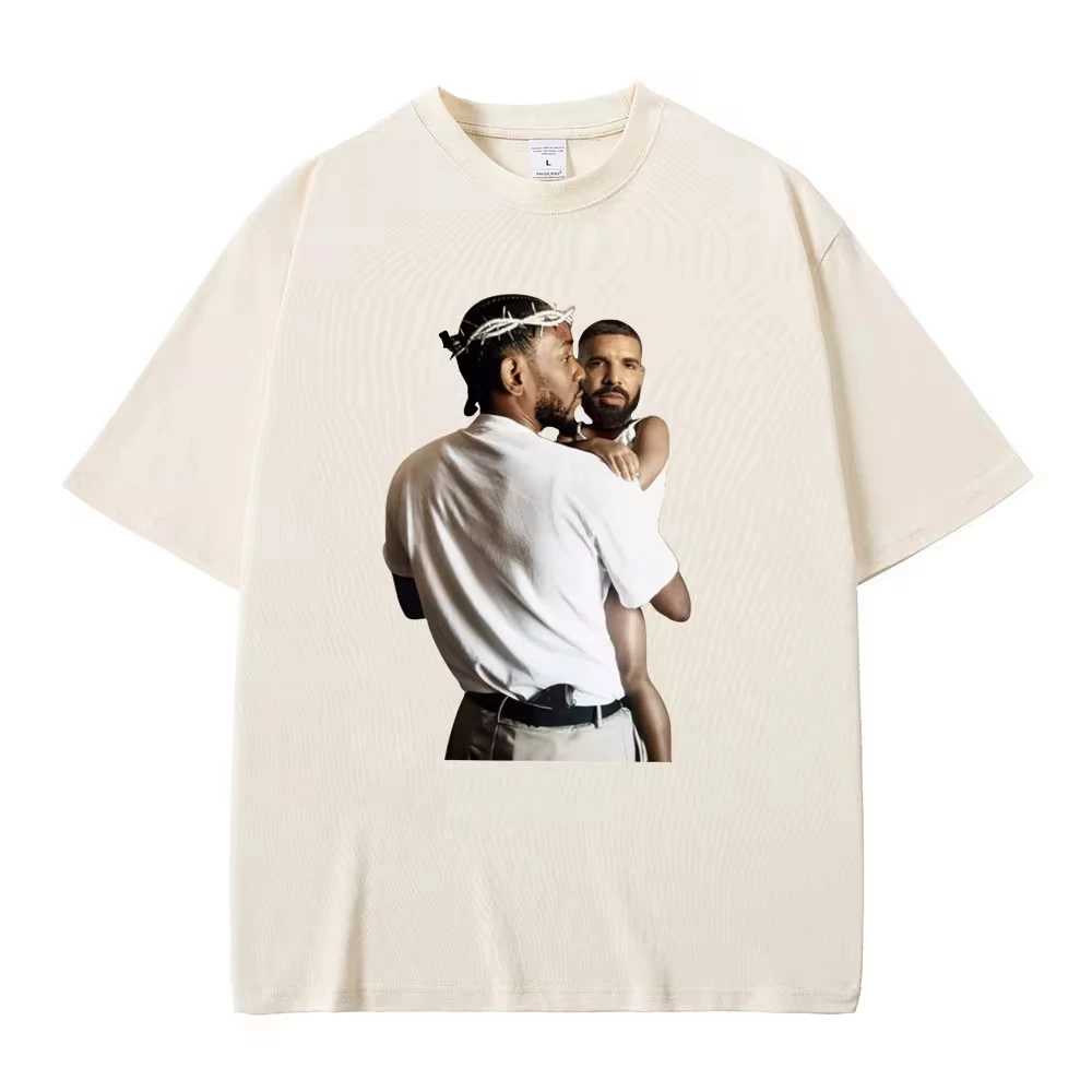 Streetwear Rapper Kendrick Lamar Drake Funny Meme T Shirt Mr Morale The Big Steppers Tee Men Women Hip Hop Casual Oversized Top 3