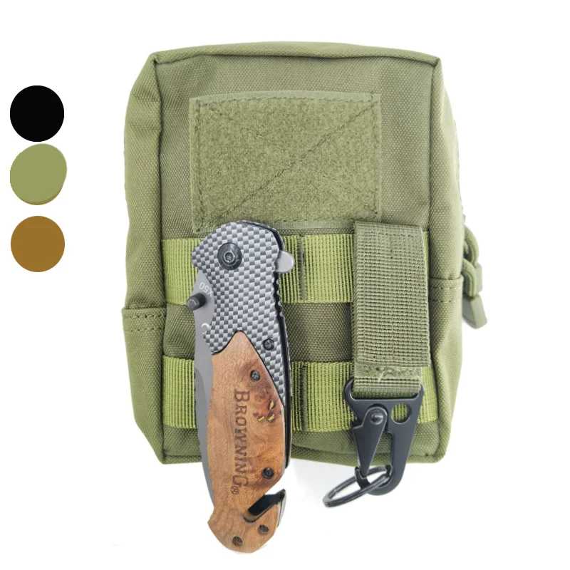 Bolsa de cintura militar 1000D, accesorios, herramientas, bolsa táctica  Molle EDC, bolsa de herramientas, chaleco trasero de caza compacto, paquete  de soporte para teléfono móvil - AliExpress