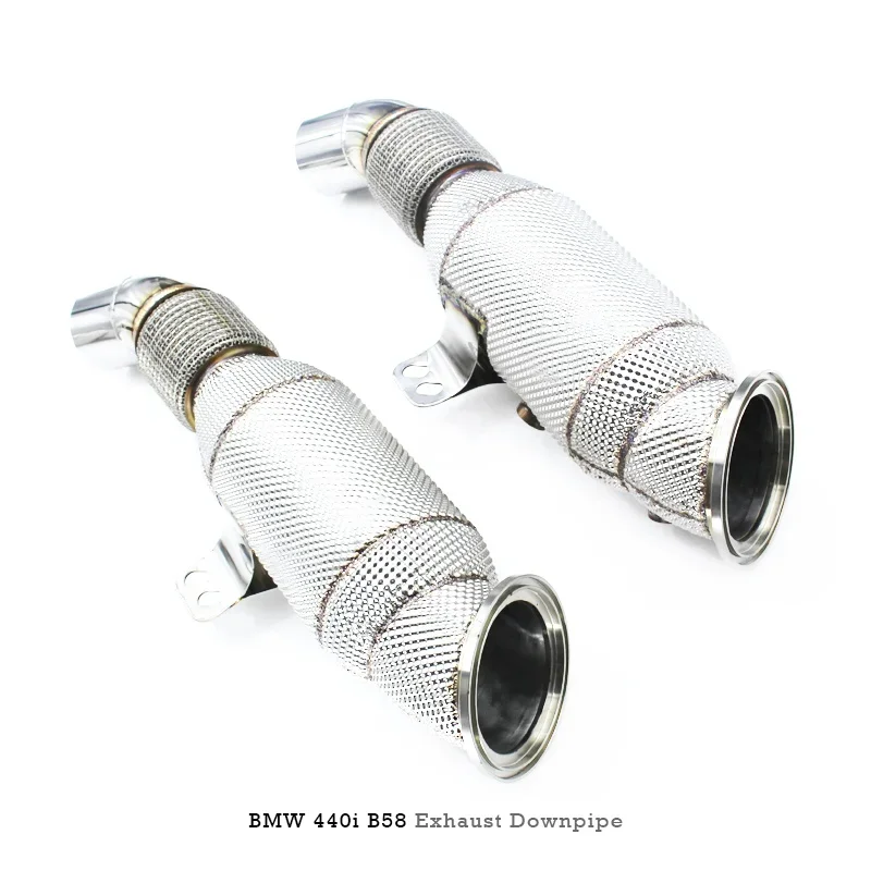 Head Section High flow Pipes branch downpipe Exhaust Pipe with catalyst For BMW TH4 435/440 B58 3.0T
