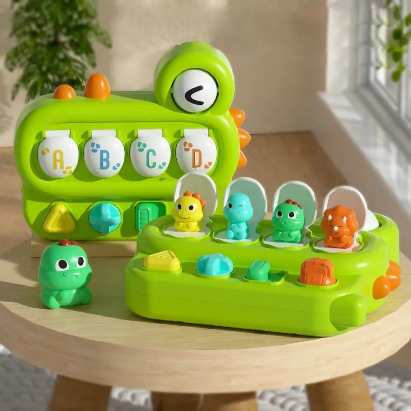 

Interactive Pop Up Animals Toy Peekaboo Switch Box Toddler Dinosaur Puzzle Hide and Seek Game Kids Montessori Educational Toys