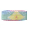 Trendy Gradient Canvas Cosmetic Pouch Sun Flower Printing Nylon Waterproof Makeup Bag Lipstic Toiletry Women Storage Organizer 4