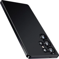 Matte Black Ultra-Slim Phone Case - Paper Thin Design for Galaxy S23 Ultra (Black)