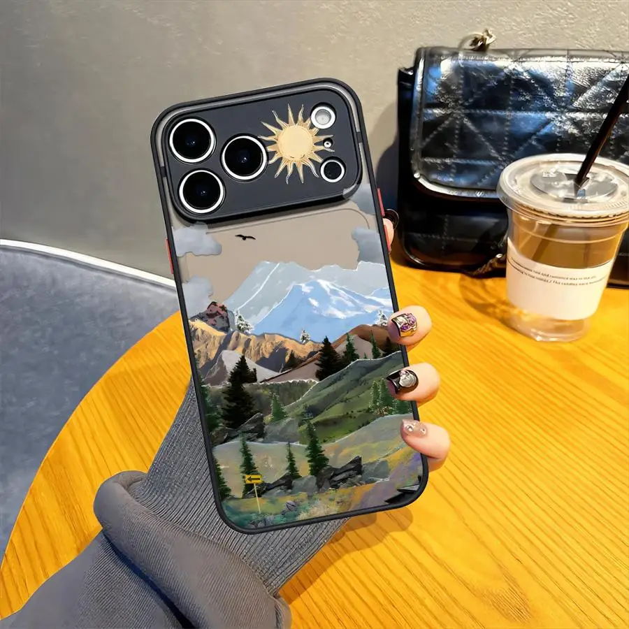 Creative Mountain Art Phone Case - Artistic Back Cover