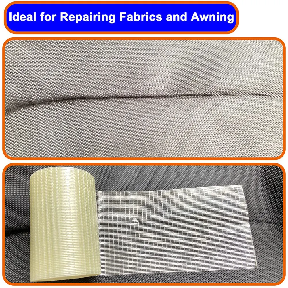 Adhesive Repair Tape Waterproof Camping Tent Repair Tape Boat Covers Repair Tape for RV Awning Tent Boat Covers