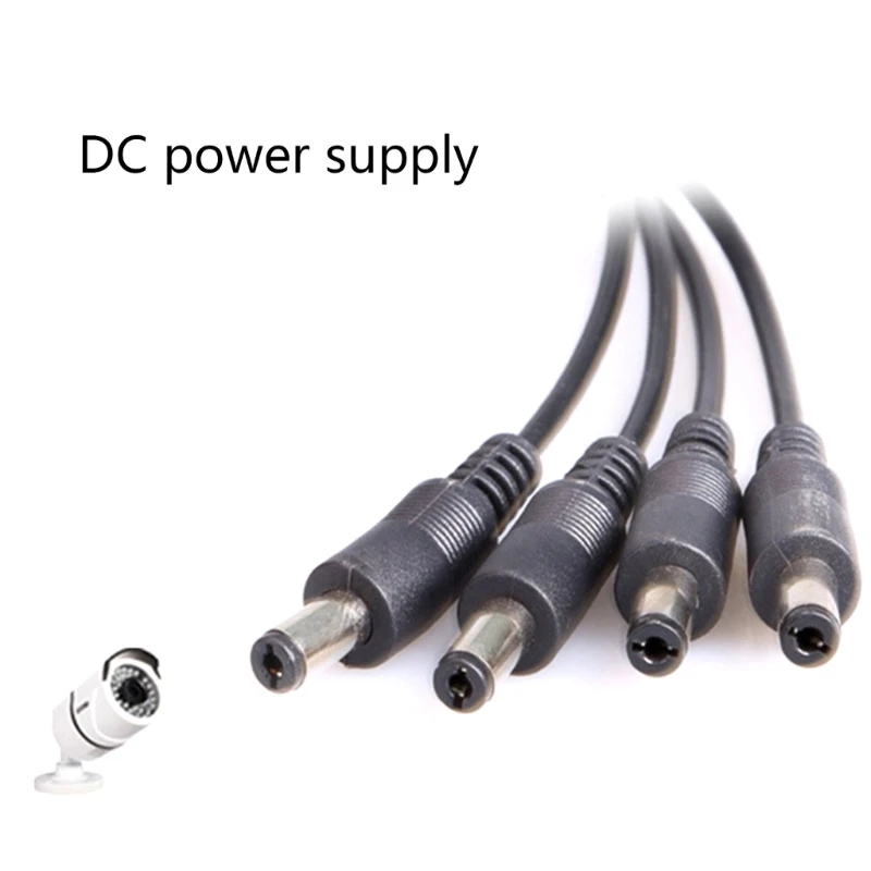 JZK 2 Pack DC Power Splitter Cable, 12V DC 5.5x2.1mm 1 Female to 2 Male
