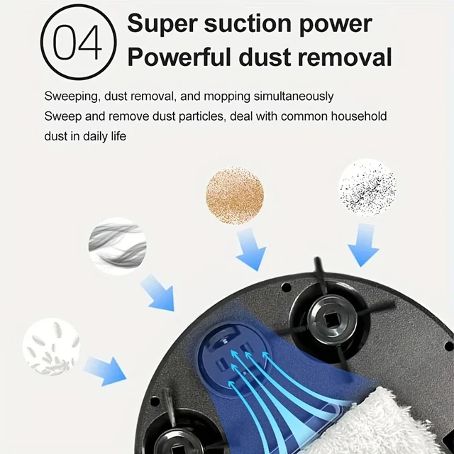 Xiaomi MIJIA 3-in-1 Smart Sweep Robot, 4000Pa Suction, Automatic Vacuum Cleaner 4