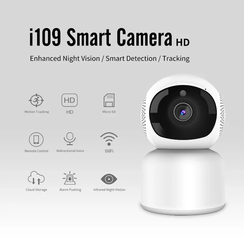 

1080P HD WIFI 360 ° Panoramic Indoor Night Vision Camera App for Remote Monitoring Two-way Intercom Human Body Detection Camera