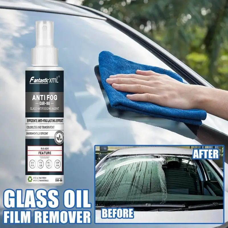 Car Windshield Defogger 100ml Automobile Fog Free Spray For Glass