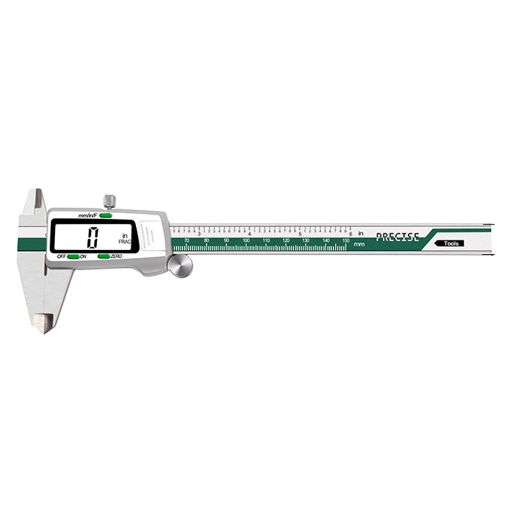 

Digital Display Stainless Steel Calipers 0-150mm 1/64 Fraction/MM/Inch LCD Electronic Vernier Caliper Waterproof