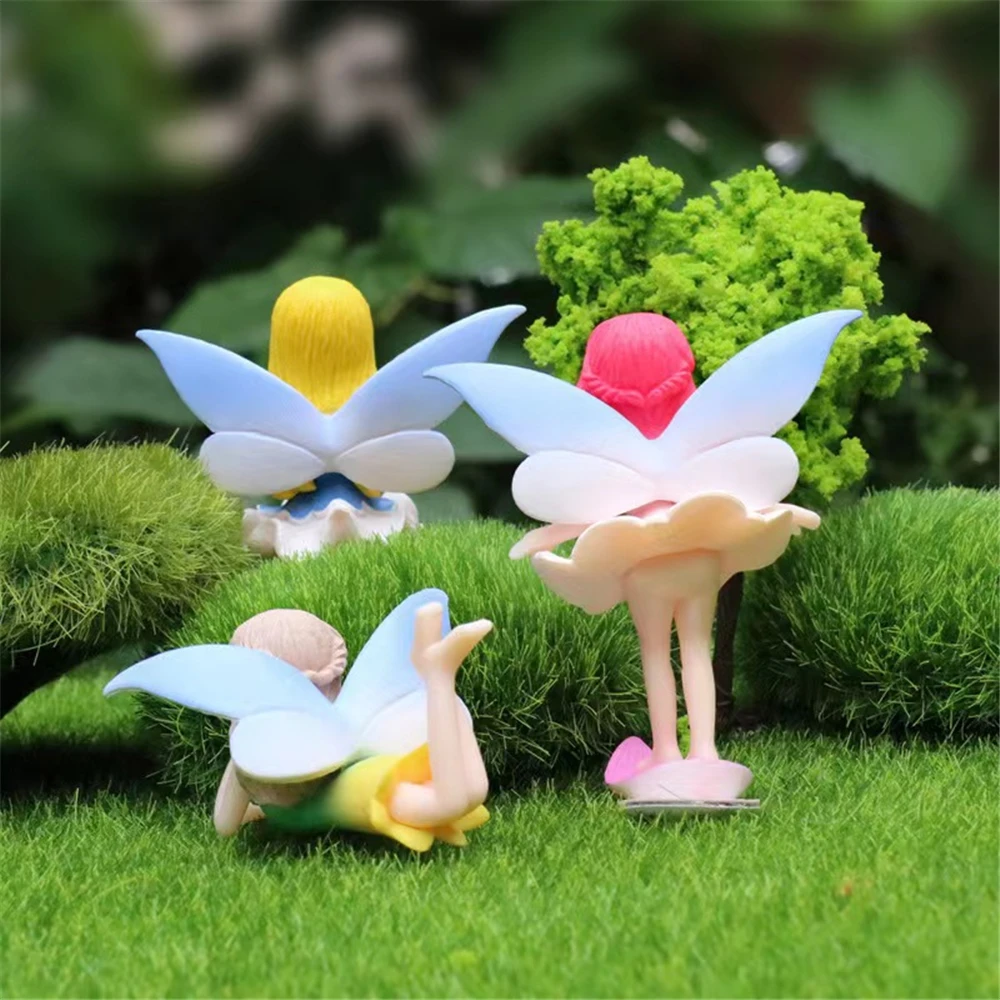 Description Picture 6 of itemCartoon Wing Girl Angel Figure Fairy Garden Miniature Cake Decor Sculptures & Figurines Flower Girls Angels Statue Decoration