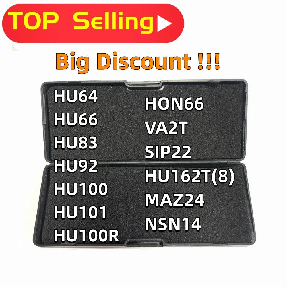 

lishi 2 in 1 tool HU64 HU66 HU83 HU92 HU100 HU101 HU100R HON66 VA2T SIP22 HU162T(8) MAZ24 NSN14 Top selling types