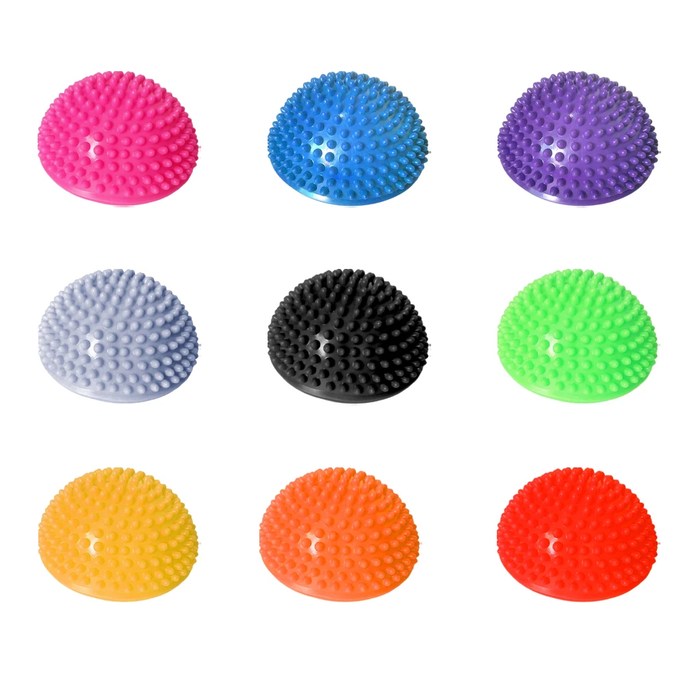 Inflatable Half Sphere Massage Yoga Balls PVC Massage Fitball Exercises Trainer Balancing Ball For Gym Sport Fitness