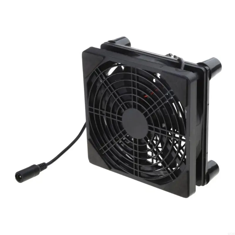 QXNE 12CM Blower Low Noise Cooling Fan 110V 220V for Modem Box Receiver DVR-