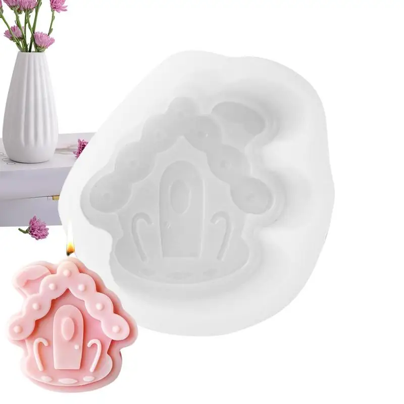 

House Shaped Silicone Mold House Building Silicone Mold For DIY Crafts Cartoon Architecture Mold Scented Candle Mold Funny Craft