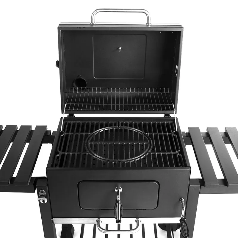 Household Charcoal Barbecue Grill Patio Rack Thickened Courtyard Large Outdoor Black Carbon Steel Professional grill