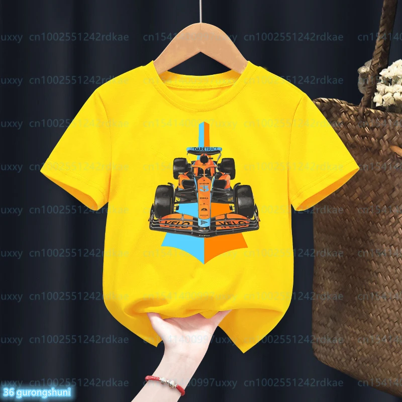 Fashion new style boys t-shirt Cool racing graphics printed kids tshirt Cute children's clothes Casual trend boys' clothes 4