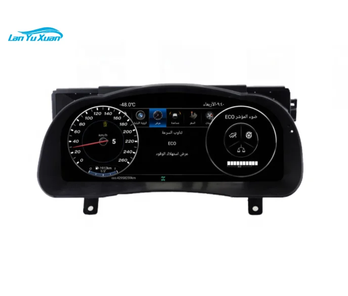 Full LCD Speedometer Display Panel Instrument Cluster Upgrading Car Internal Accessories For TOYOTA lcd speedometer for vw golf 7 golf 6 gti passat b8 b7 b6 cc scirocco digital dashboard panel virtual instrument cluster cockpit