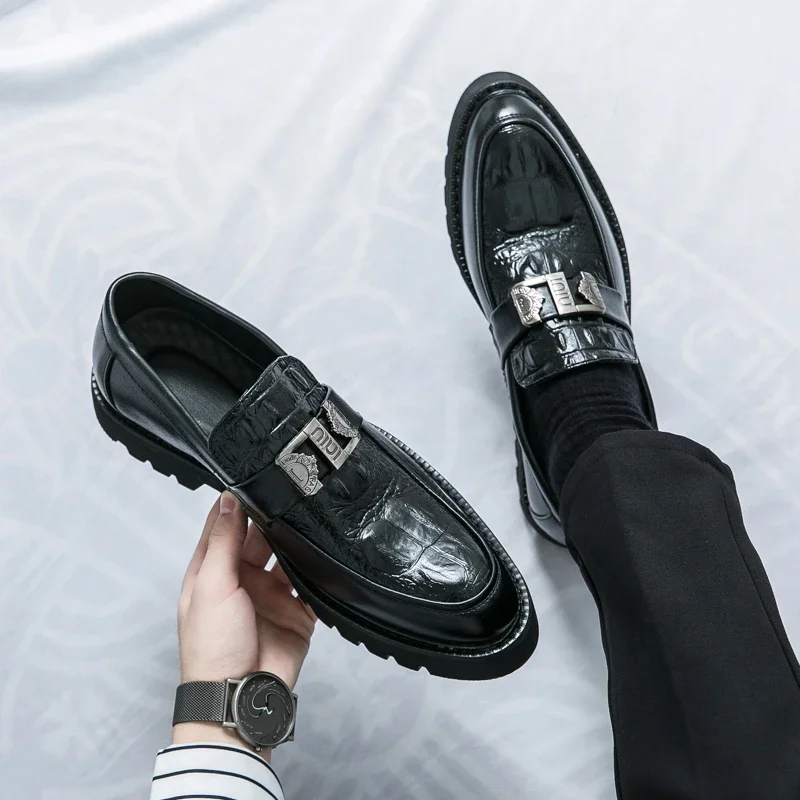 Se588e17e72024552b9b84b6577f0d3a0f Stylish VIPOL White Loafers for Men Slip-On Dress Shoes for Parties