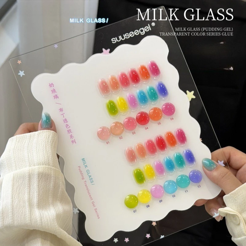 12개입 15ml 봄/여름 젤리 도파민 젤 네일 폴리쉬 인기 컬러 UV LED 경화 홀리데이 여성용 선물 네일 살롱 DIY 키트