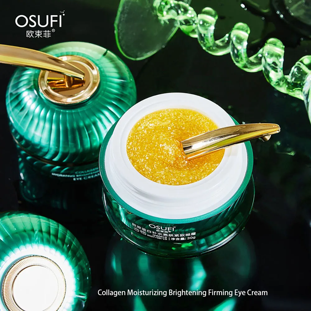 OSUFI Collagen Moisturizing Brightening Firming Eye Cream Lighten Dark Circles Remove Eye Bags Lifting Eye Serum Eye Care Cream