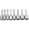 48mm Impact Socket Magnetic Nut Screwdriver,6-13mm Drill Bit Set 1/4” Hex Socket Adapter Bolt Drivers Socket Kit Hand Tools 5