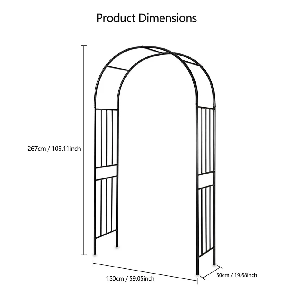 HiMISS Garden Arch Arbor Trellis image 2