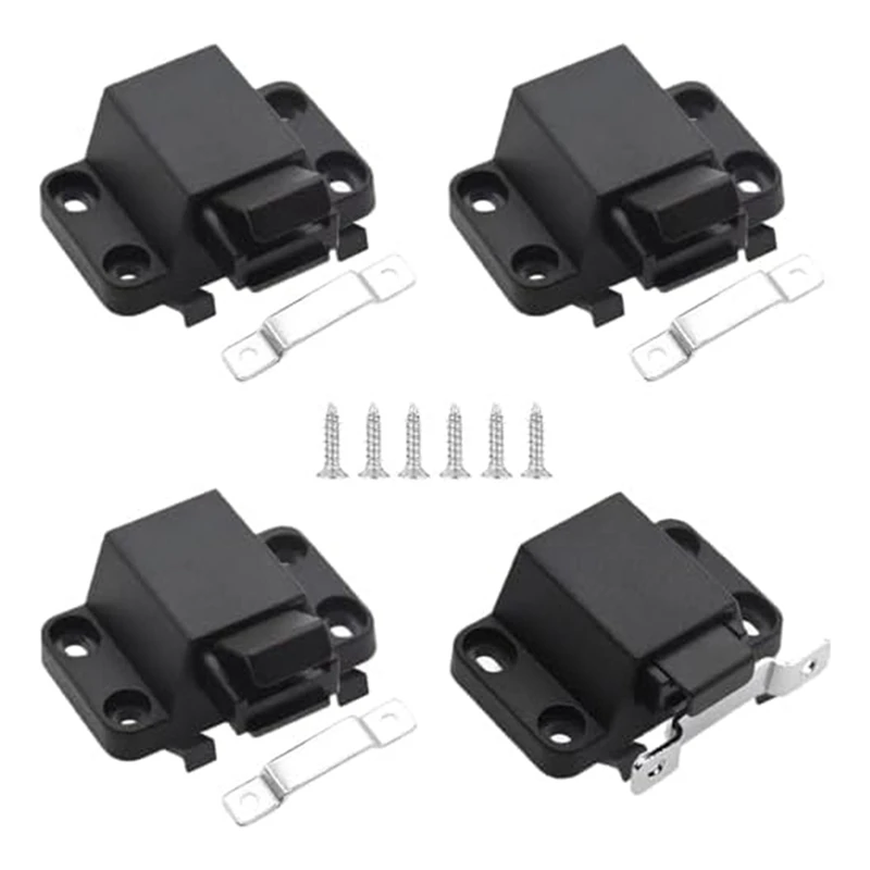 

Самозакрывающиеся нажимные дверные защелки, набор фурнитуры для кухонного шкафа, набор нажимных защелк для ящиков, нажимные наконечники для шкафов RV