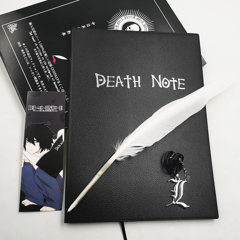 Deathnote Anime Periféricos Notebook Death Notebook com Quill