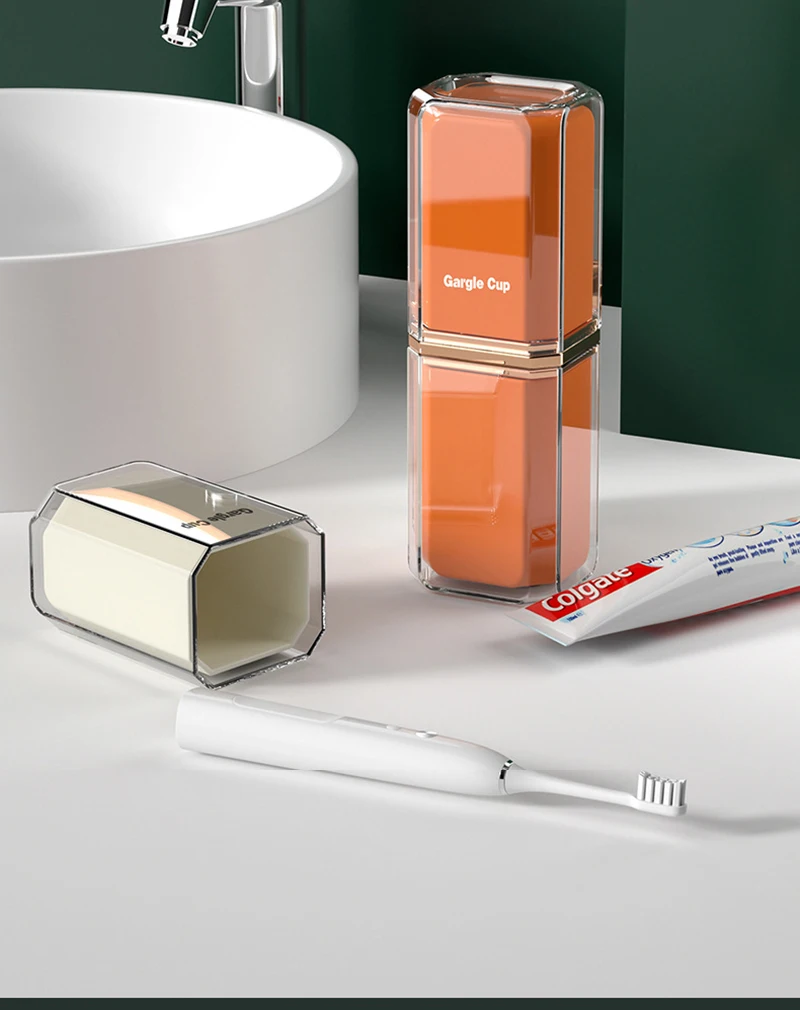 Portable Travel Toothbrush And Toothpaste Storage Cup Holder_voghion.com
