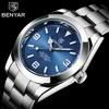 BENYAR Luxury Men Mechanical Wristwatches Stainless Steel Sports Men Automatic Watches 50ATM waterproof Clock