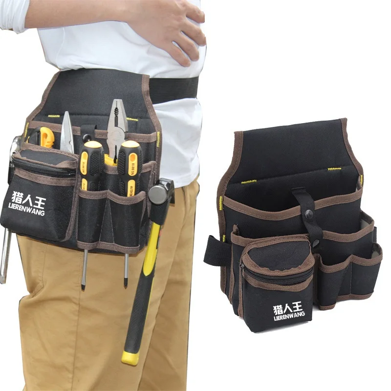 

Tool Bag Waist Belt Electrician Maintenance Shoulder Toolbag Canvas Multi-function Waterproof Wear-resistant Portable Organizer
