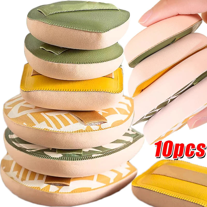 10pcs L/XL 대형 화장품 퍼프 슈퍼 소프트 습식 및 건식 컨실러 파운데이션 쿠션 솜사탕 스폰지 메이크업 도구