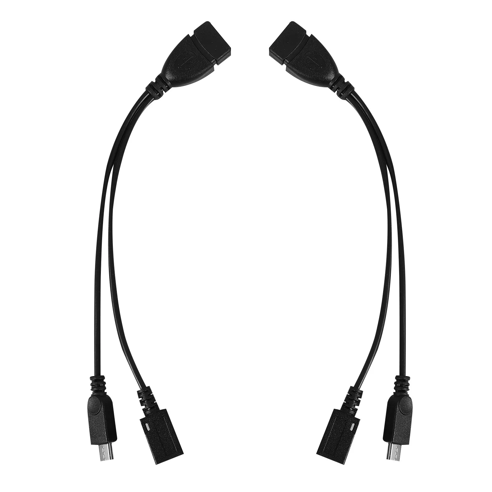 2pcs 마이크로-USB-A 어댑터 케이블 변환기 태블릿 전화 동기화 충전 U 디스크 카드 리더 하드 드라이브 마우스와 호환 가능