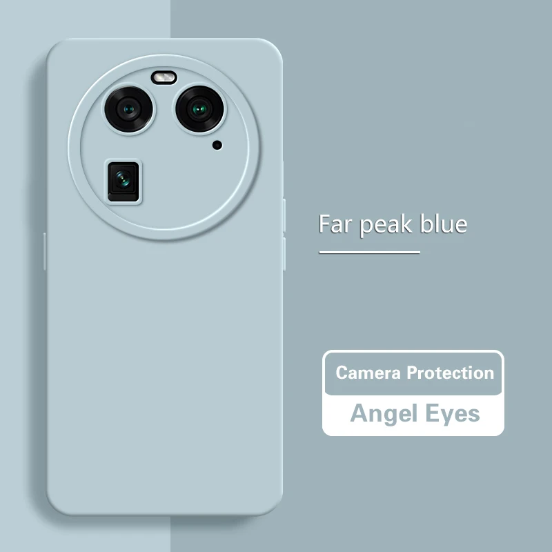 High-Quality Liquid Silicone Phone Case with Camera Protection and Angel Eyes Design