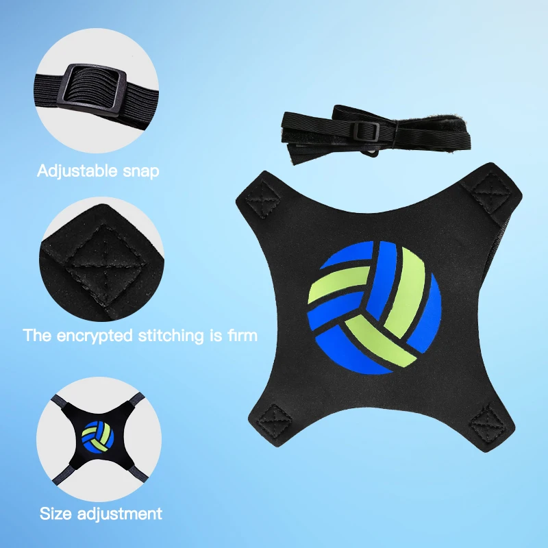 Volleyball Training Throw Solo Practice Training Aid Control Skills Adjustable Waist Belt&a Pair Hand Orthotics