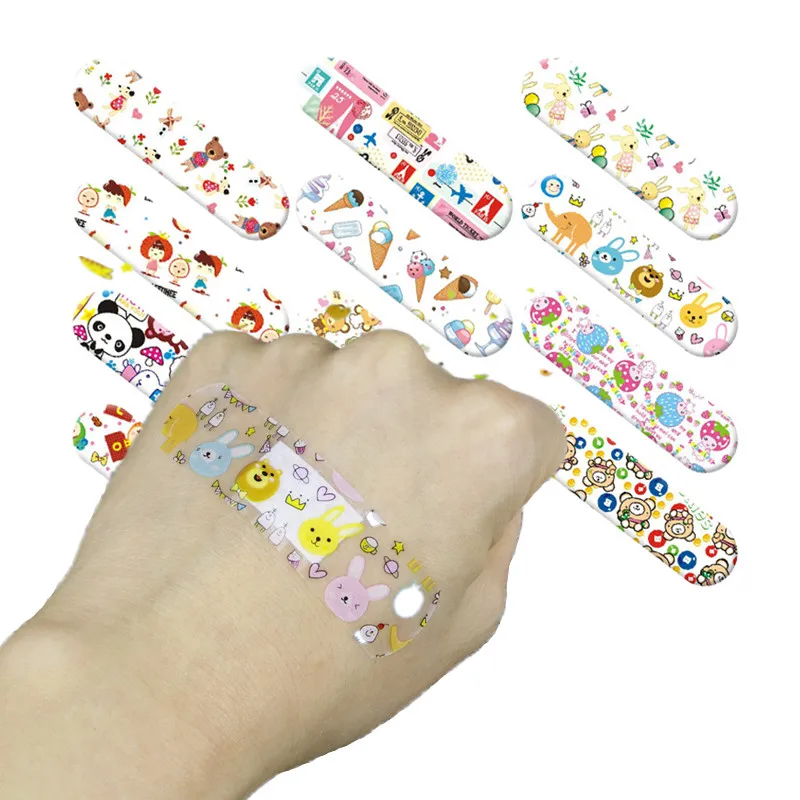 

120pcs Cartoon Animal Waterproof Band Aid Children Kids Wound Patch Breathable Sticking Plaster First Aid Adhesive Bandage